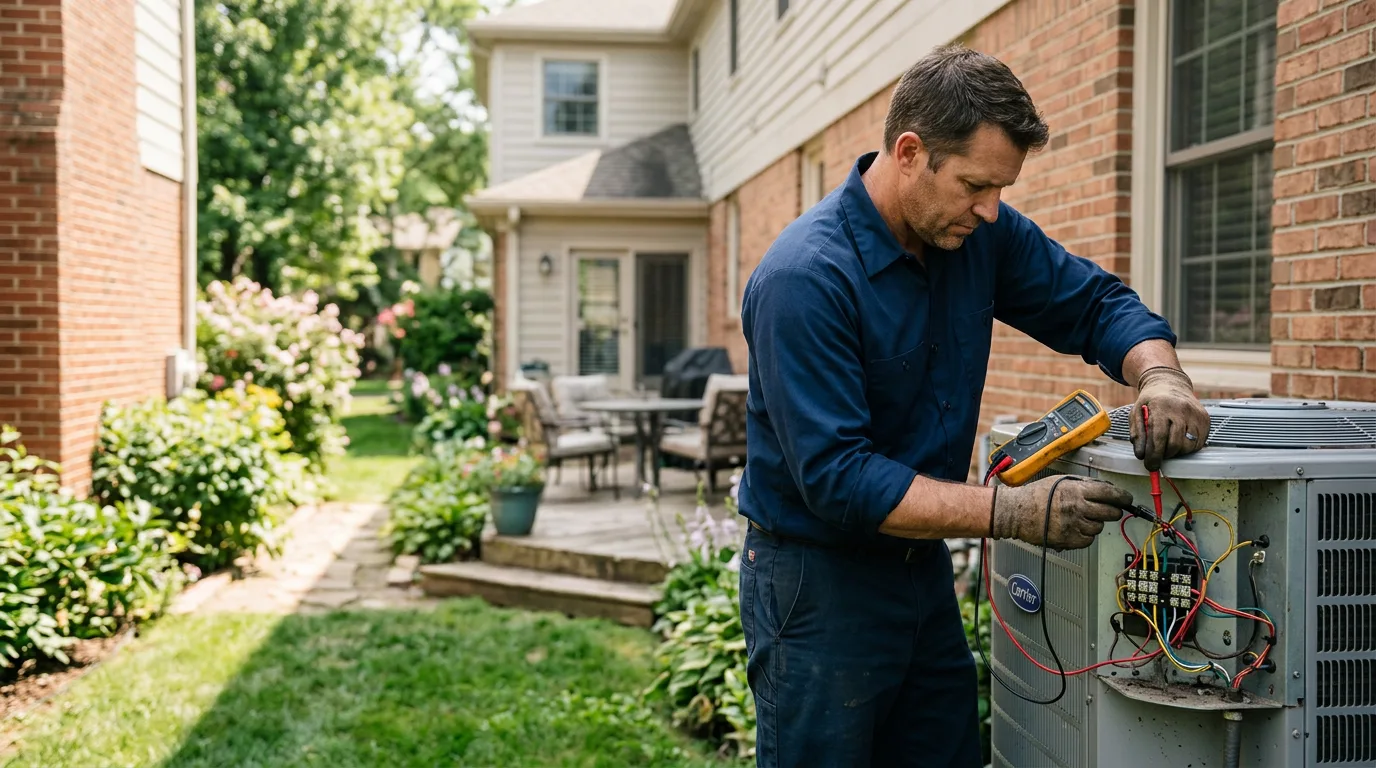 HVAC technician working near Millville, MA